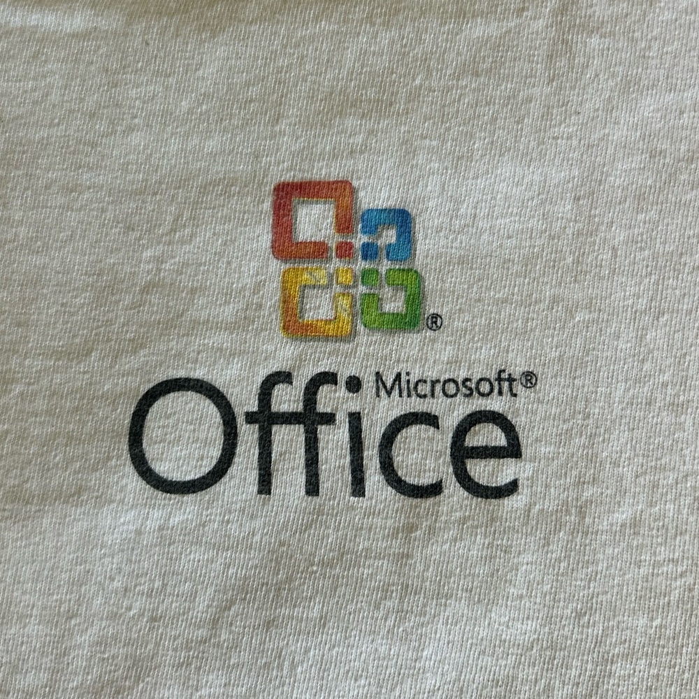 Vintage microsoft office tshirt